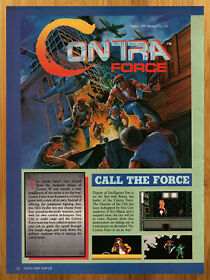 1991 Contra Force NES Print Ad/Poster Original Authentic Video Game Art Rare