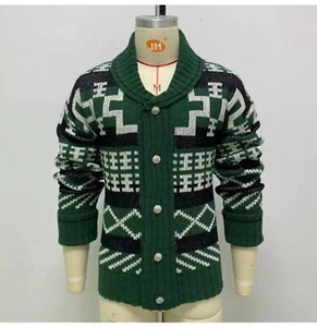 Cárdigan cosaco diseño suroeste chimayo nativo americano tribal azteca - Imagen 1 de 8