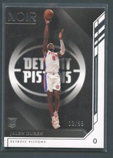 /99 Jalen Duren RC 2022-23 Panini Noir Association Edition #157 Rookie Pistons
