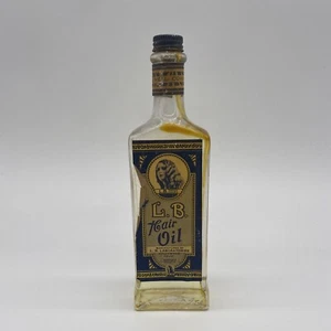 Vintage LB Hair Oil Bottle Partially Full - Picture 1 of 6