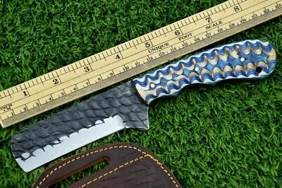 Cuchillo Cortador Vaquero/Torero Hoja Forjada Acero Carbono con Funda de Cuero -1691 Foto 1 de 4