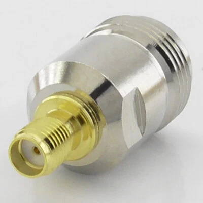 SMA Female to N Type Socket RF Adaptor ideal for Baofeng or Wouxun radios.