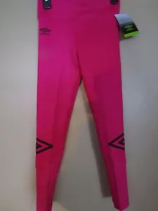 UMBRO Girls Size Small 6/6X HOT PINK Soccer RUN Training PANTS Leggings - Picture 1 of 5