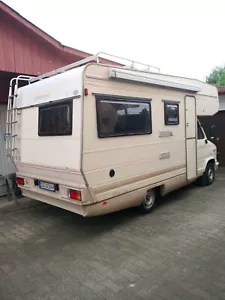 Oldtimer Wohnmobil Fiat Ducato Globetrotter Aufbau, 2,5 Diesel, H- Kennzeichen - Bild 1 von 20