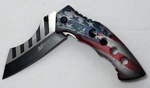 3.5" Blade Pocket Knife American Flag USA Stars Stripes Spring Assisted Opening - Picture 1 of 12