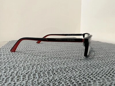 Porsche Design 9Y02 Eyeglasses FRAME Black 51[]17-138 Red Italy H216 - Image 1 of 4
