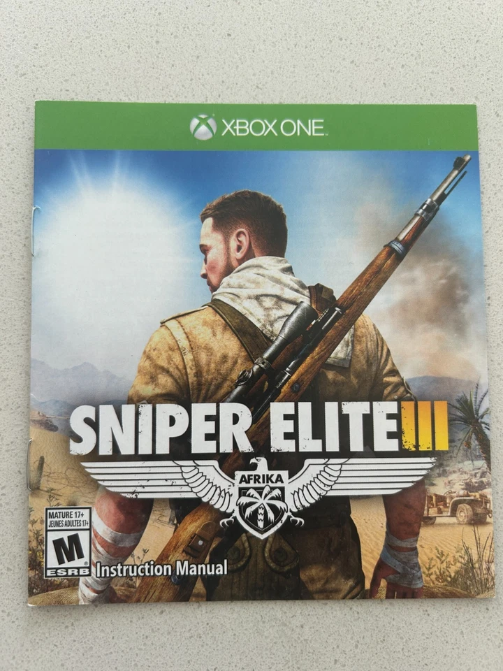 SNIPER ELITE III 3 - XBOX ONE - INSTRUCTION MANUAL - Image 1 of 1