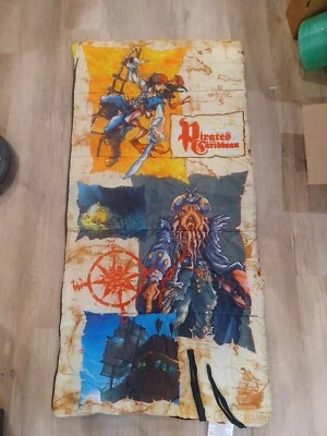 Rare Pirates Of The Caribbean Sleeping Bag Jack Sparrow Davey Jones Disney 26x54 - Изображение 1 из 4