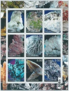 M1900 - TAJIKISTÁN, 2000 HOJA EN MINIATURA: Minerales, Rocas, Geología - Imagen 1 de 1