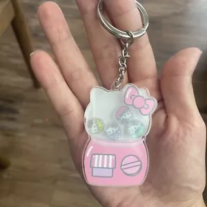 Sanrio Hello Kitty Gumball Machine Acrylic Keychain – Cute Kawaii Pastel Pink - Picture 1 of 3
