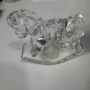 Vintage 1970’s Princess House Lead Crystal “Randy The Rocking Horse” euc - Picture 1 of 7