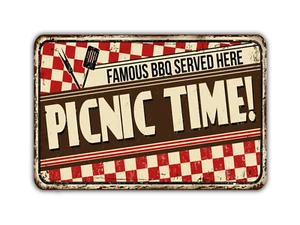 Picknick Zeitschild Vintage Stil - Bild 1 von 6