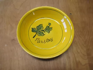 Tazón de pasta individual de hierbas de mesa 8" perejil amarillo verde 1 ea - Imagen 1 de 3