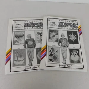 2 bandiere e applicazioni elasticizzate e cucite 4090 4095 modello Ann persona non tagliate vintage - Foto 1 di 7