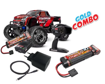 Traxxas Stampede RTR HD rot Gold Combo TRX36254-8-RED-GOLD-COMBO  - Bild 1 von 4