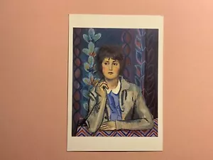 Alfred Pellan Jeune Fille au col blanc Musee du Quebec Vintage Kunst Postkarte - Bild 1 von 2