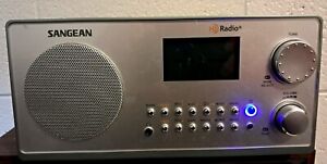 Sangean HDR-18 HD Radio/FM-Stereo/AM Wooden Cabinet Table Top Radio Silver