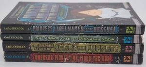 Lot of 4 Tom Angleberger Origami Yoda Books: Yoda, Labelmaker, Jabba, Pickletine - Imagen 1 de 6