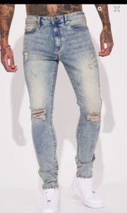 Fashion Nova Conner Skinny Jeans Herren Größe 38x31 - Bild 1 von 14