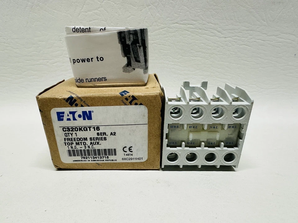 NEW Eaton C320KGT16 Auxiliary Contact - Image 1 of 1