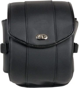 MILWAUKEE LEATHER CLASP & ZIP MOTORCYCLE SISSY BAR BAG FOR SUZUKI - SSA55 - Picture 1 of 5