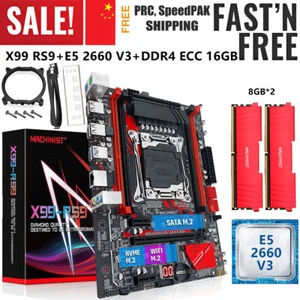 X99 Motherboard Combo Xeon E5 2660 V3 CPU LGA 2011-3 16GB DDR4 ECC 2133MHz RAM - Picture 1 of 12