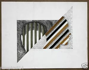 Grabado original vintage Unufiunun firmado a mano y numerado 4/15 1972 - Imagen 1 de 1