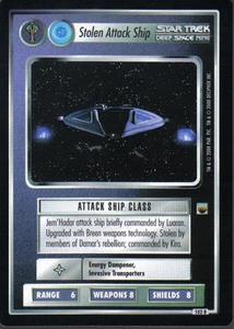 STAR TREK CCG TROUBLE WITH TRIBBLES RARE CARD STOLEN ATTACK SHIP - Picture 1 of 1
