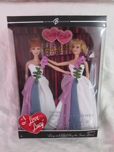 Barbie "I Love Lucy" Puppe Lucy und Ethel kaufen gleiches Kleid #69 Mattel NRFB 2 Puppen - Bild 1 von 5