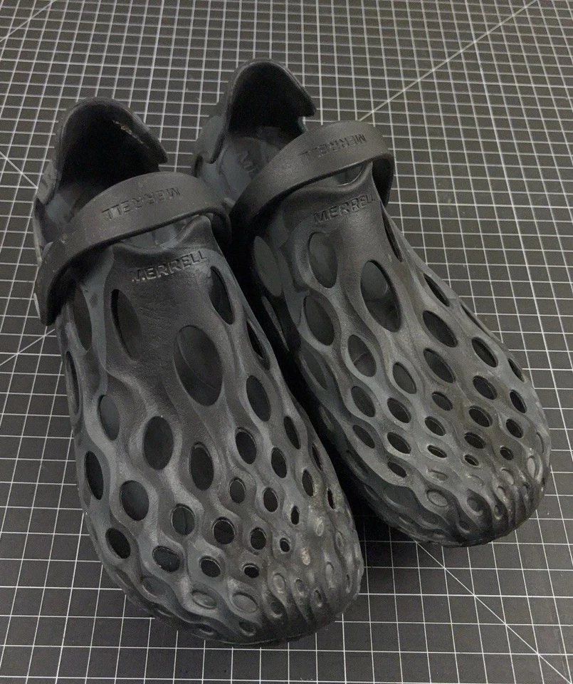 Merrell Hydro Moc Black Grey Camo Clogs Mens 10B Comfort Slip On Travel Water - Image 1 of 4