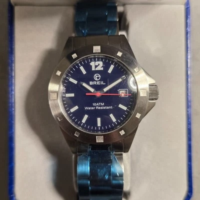 Orologio Breil Manta Sub Mariner 2519371354 Quarzo Diver Vintage 100M 38mm NOS - Immagine 1 di 4