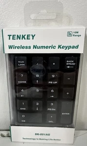Tenkey kompakter kabelloser 18 Tasten Ziffernblock - 10 m Reichweite - Bild 1 von 2