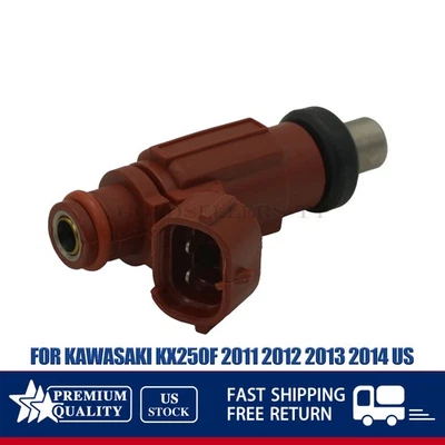 NEW Fuel Injector For 2011-2014 Kawasaki KX250F 49033-0026 US Foto 1 de 4