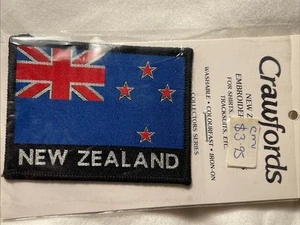 VTG Patch Badge New Zealand / Austrailia Flag Woven- New in Package - Picture 1 of 4
