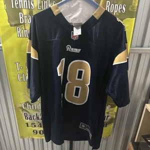 Camiseta NFL PRO LINE #18 Cooper Kupp Azul Marino Los Angeles Rams Hombres Talla M - Imagen 1 de 12
