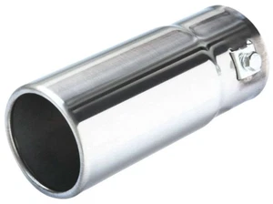 EDELSTAHL Chrom Auspuffblende Endrohr Rund Gerade 150 x 63 mm UNIVERSAL - Bild 1 von 5