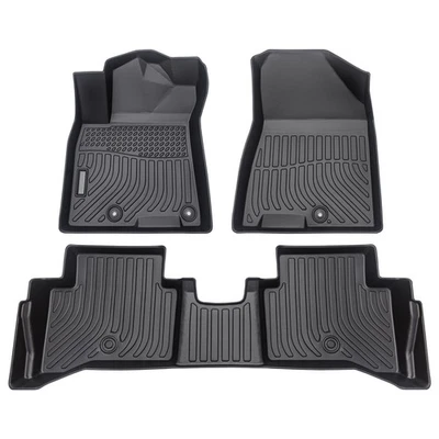 Floor Mats Liner Carpets For 2017-2022 Kia Niro TPE Rubber All Weather 3PCS - Image 1 of 4