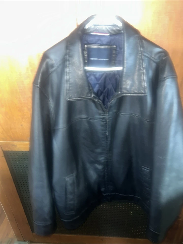 Chaqueta de cuero Tommy golfista Foto 1 de 4