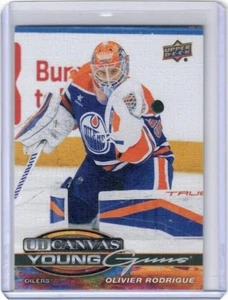 Tarjeta de inserción de lona Olivier Rodrigue Young Guns serie 1 Upper Deck 2025-26 - Imagen 1 de 2