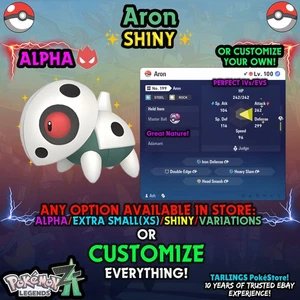 Pokemon Legends ZA 🐉 Aron - SHINY/NON-SHINY/ALPHAS/X-SMALL ✨ OR CUSTOM ✨ - Picture 1 of 20
