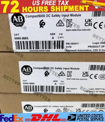 Allen Bradley 5069-IB8S Ser A Compact5000 DC Safety Input Module New - Image 1 of 4