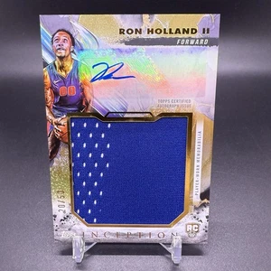 #/50! 🚨2025 Topps Inception Ron Holland II RC Rookie Jumbo Relic Auto Gold RPA - Picture 1 of 2