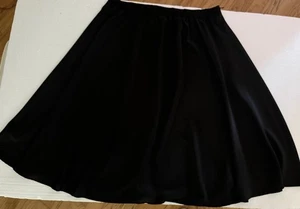 Maggie Sweet Petite 2X schwarzer Rock Übergröße Rock Polyester Stretch Taille Rock - Bild 1 von 7