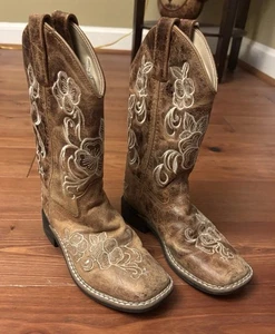 SHYANNE MÄDCHEN KLEINE LASY BLUMEN BESTICKT WESTERNSTIEFEL - ECKIGE SPITZE Gr. 13 - Bild 1 von 23