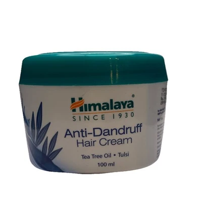Crema para el cabello anticaspa del Himalaya aceite de árbol de té romero albahaca sagrada 100 ml Foto 1 de 2