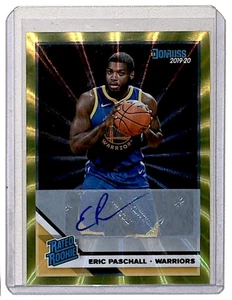 2019-20 Donruss Rated Rookies Signatures Gold Eric Paschall Auto Golden State - Picture 1 of 2