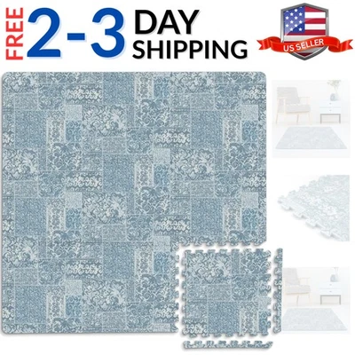 Blue Mercado Interlocking Floor Tiles, - Image 1 of 4