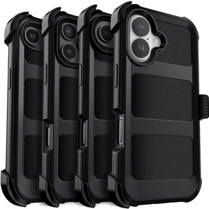 Für iPhone Air 17 Pro Max 16e Hülle Schutzhülle Kiskstand Clip Gürtel Robust Cover - Bild 1 von 26