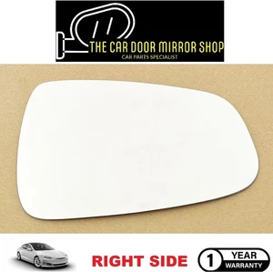 Vidrio de repuesto para espejo retrovisor lateral derecho Fit Tesla Model S 2012-en adelante - Imagen 1 de 14