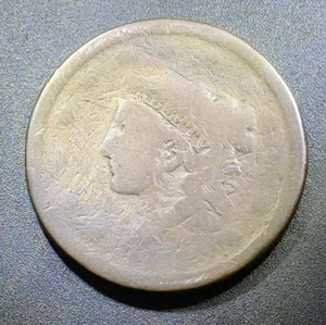 1800’s Large Cent US Vintage Coin Date Worn Off Circulated - Picture 1 of 23